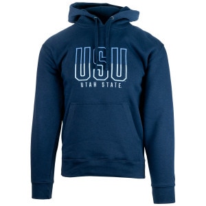 USU Utah State 3D embroidered lettering navy sweatshirt hoodie